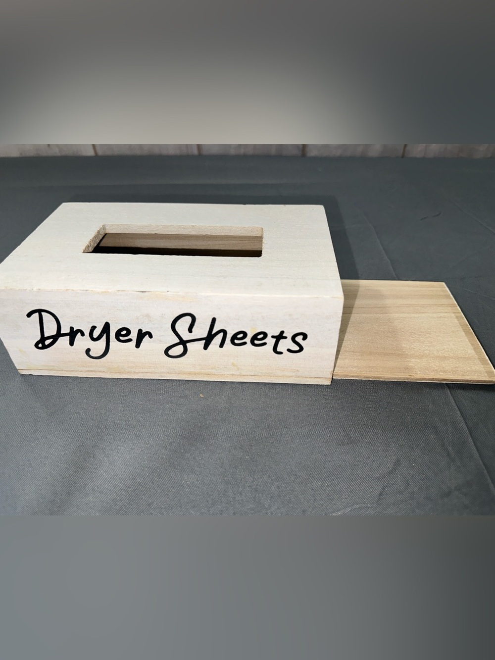 Dryer Sheet Wooden Box Storage - Picture 3 of 8